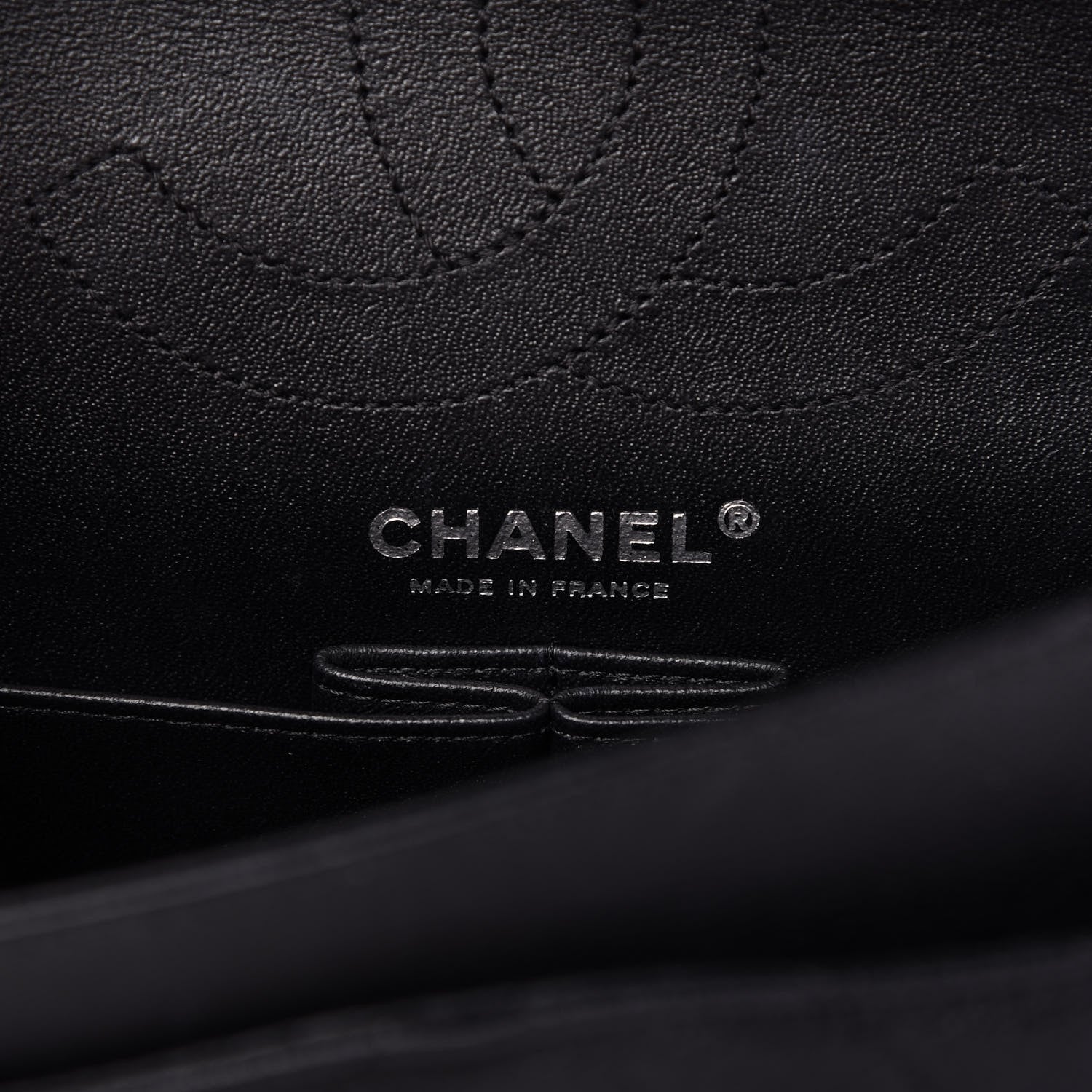 Chanel Sheepskin Chevron Quilted 2.55 Reissue 225 Double Flap So Black 9 of 12