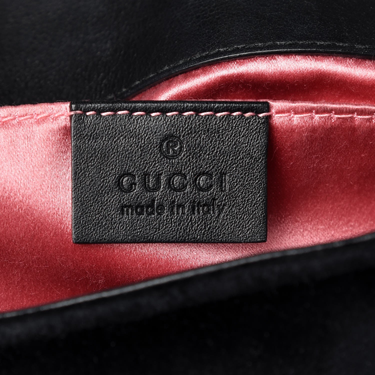 Gucci Velvet Matelasse Mini GG Marmont Shoulder Bag Black 6 of 8
