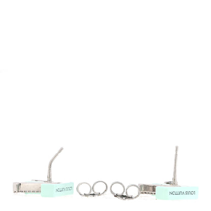Louis Vuitton Crystal LV Iconic Sweety Earrings Blue 3 of 4