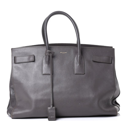 Saint Laurent Calfskin Large Sac De Jour Carryall Grey 1 of 4
