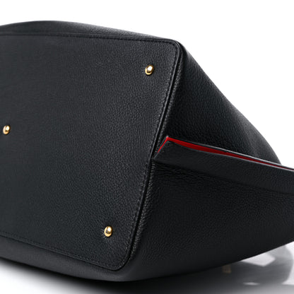 Valentino Garavani Grainy Calfskin Medium VLogo Escape Shopper Black 9 of 11