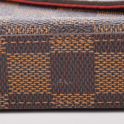 Louis Vuitton Damier Ebene Pochette Felicie Chain Wallet 12 of 15