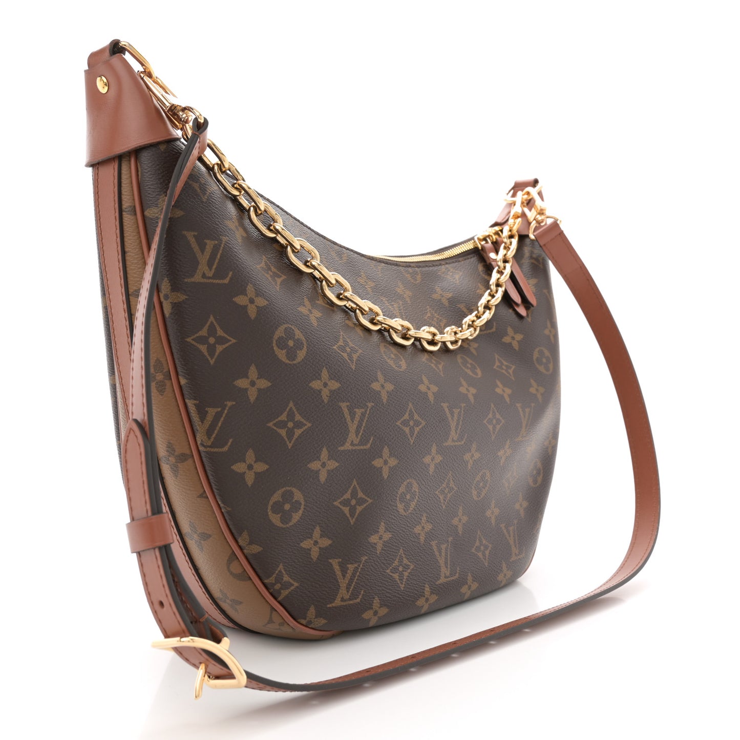 Reverse Monogram Loop Hobo