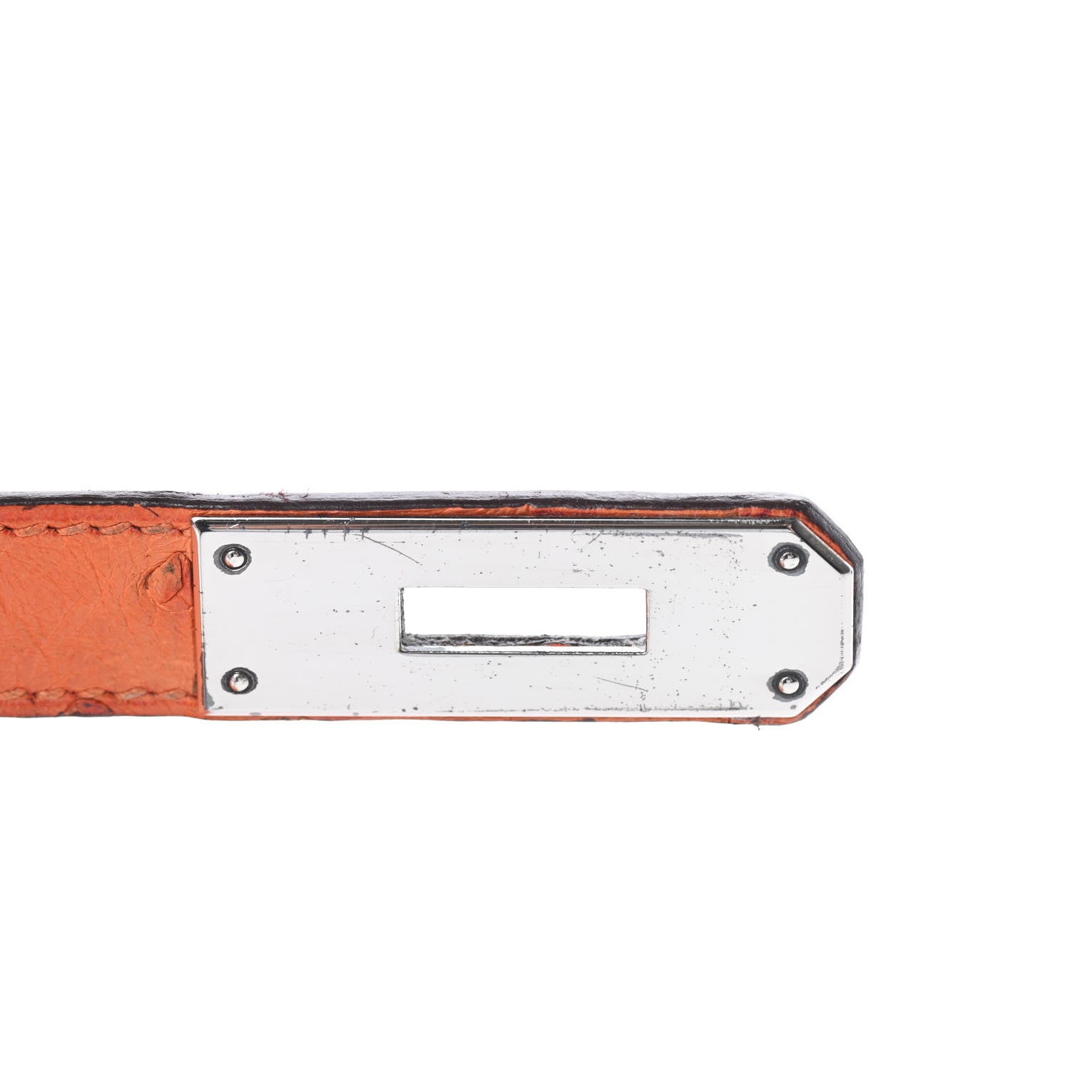 Hermes Ostrich Birkin 30 Orange 28 of 41
