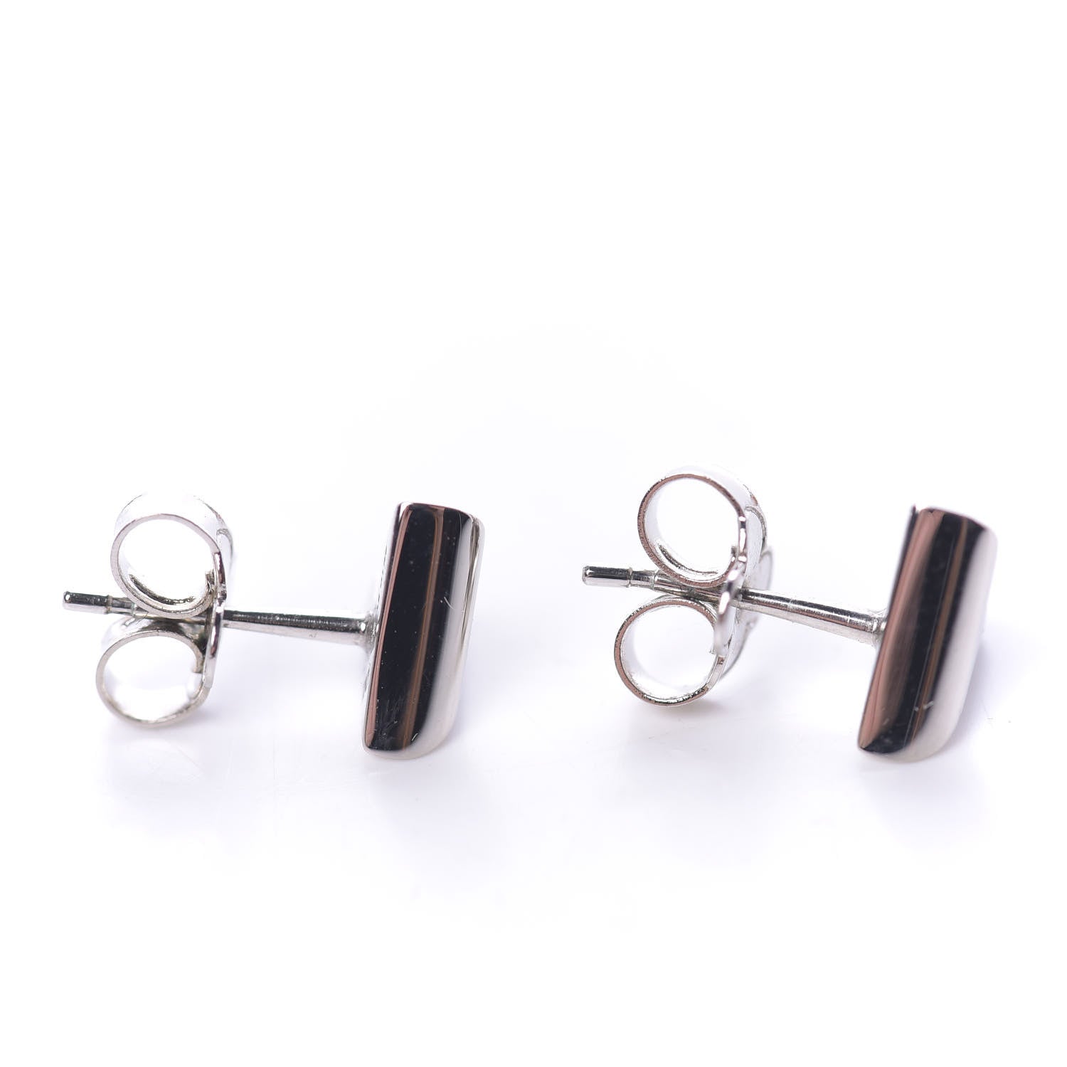 Louis Vuitton Essential V Stud Earrings Silver 2 of 5