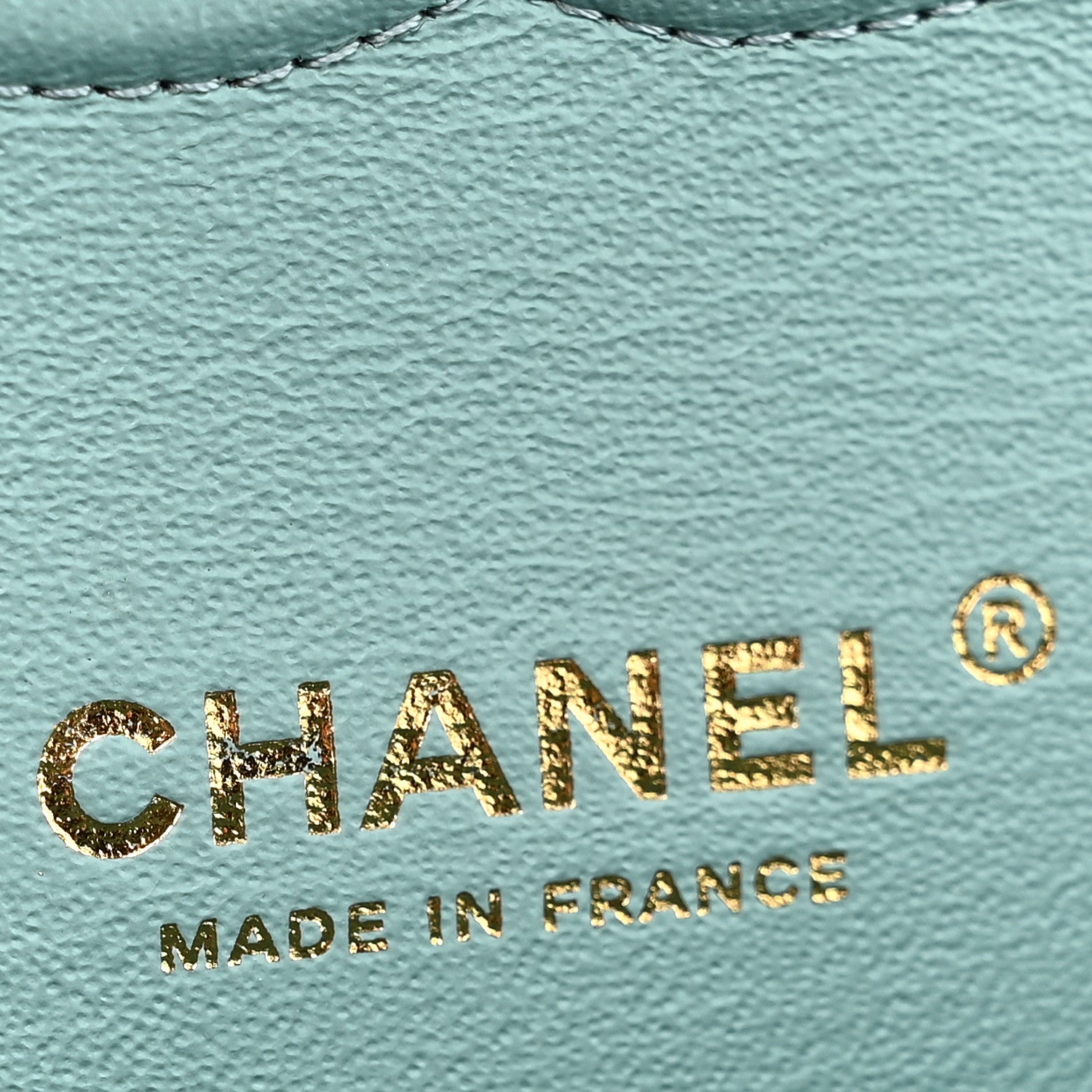 Chanel Caviar Quilted Medium Double Flap Light Blue 6 of 10