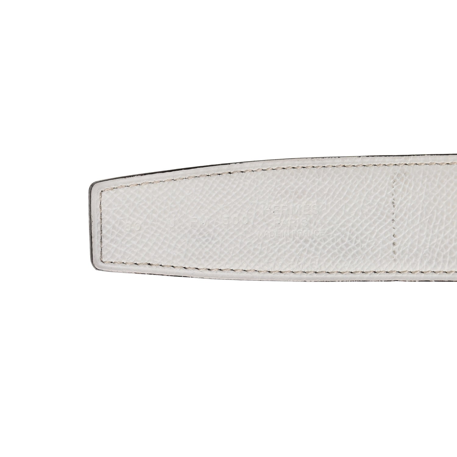 Hermes Epsom 38mm Constance H Belt 80/32 White Gold 6 of 8