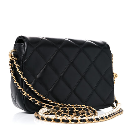 Chanel Lambskin Quilted Mini My Perfect Flap Black 3 of 10