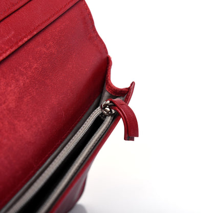 Chanel Caviar Timeless CC Yen Wallet Red 13 of 27