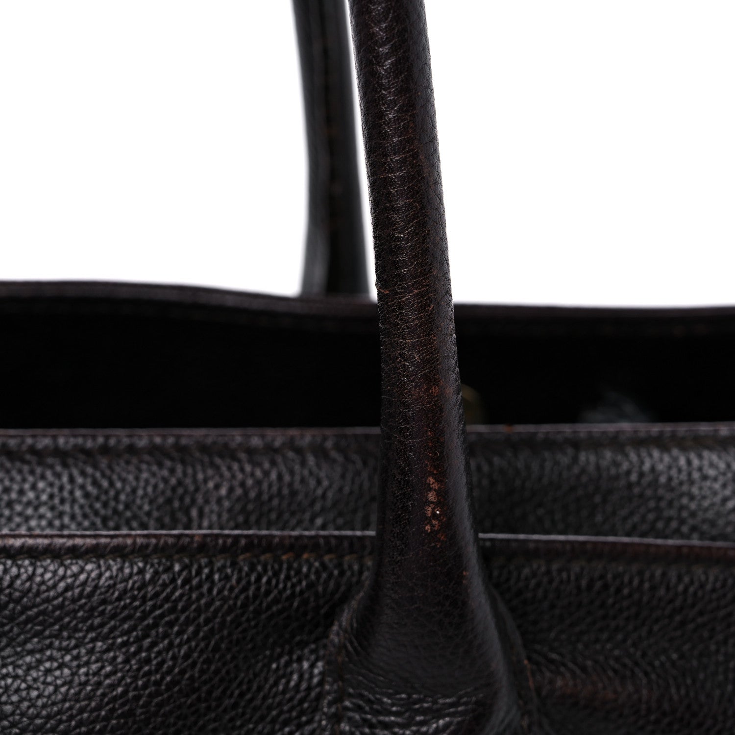 Chanel Calfskin Cerf Executive Shopper Tote Brown 17 of 19
