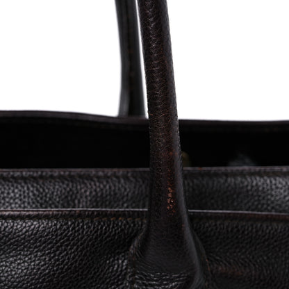Chanel Calfskin Cerf Executive Shopper Tote Brown 17 of 19
