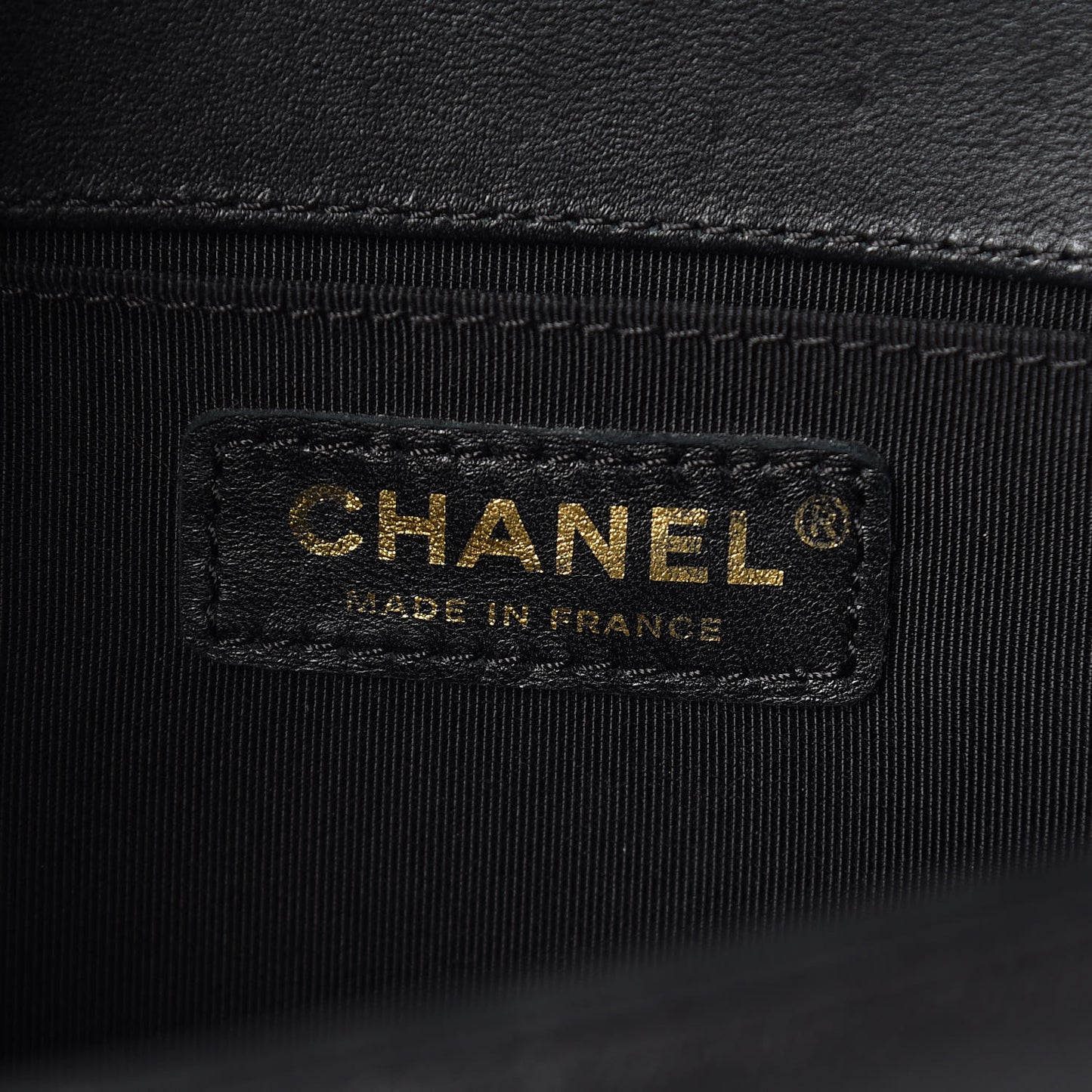 Lambskin Quilted Medium Boy Flap Black