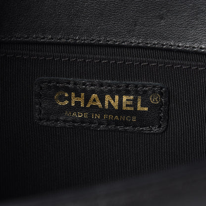 Chanel Lambskin Quilted Medium Boy Flap Black 6 of 14