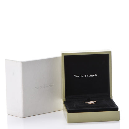 Van Cleef & Arpels 18K Rose Gold Diamond Mother of Pearl Vintage Alhambra Pendant Necklace 8 of 8