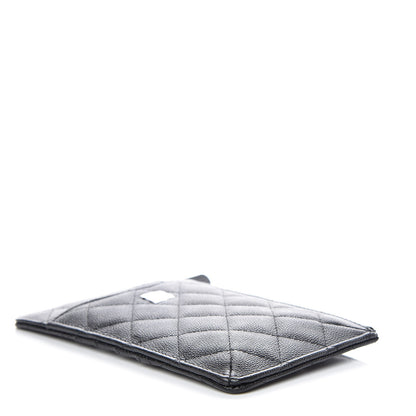 Chanel Caviar Quilted Classic Flat Wallet Pouch Black 4 of 8