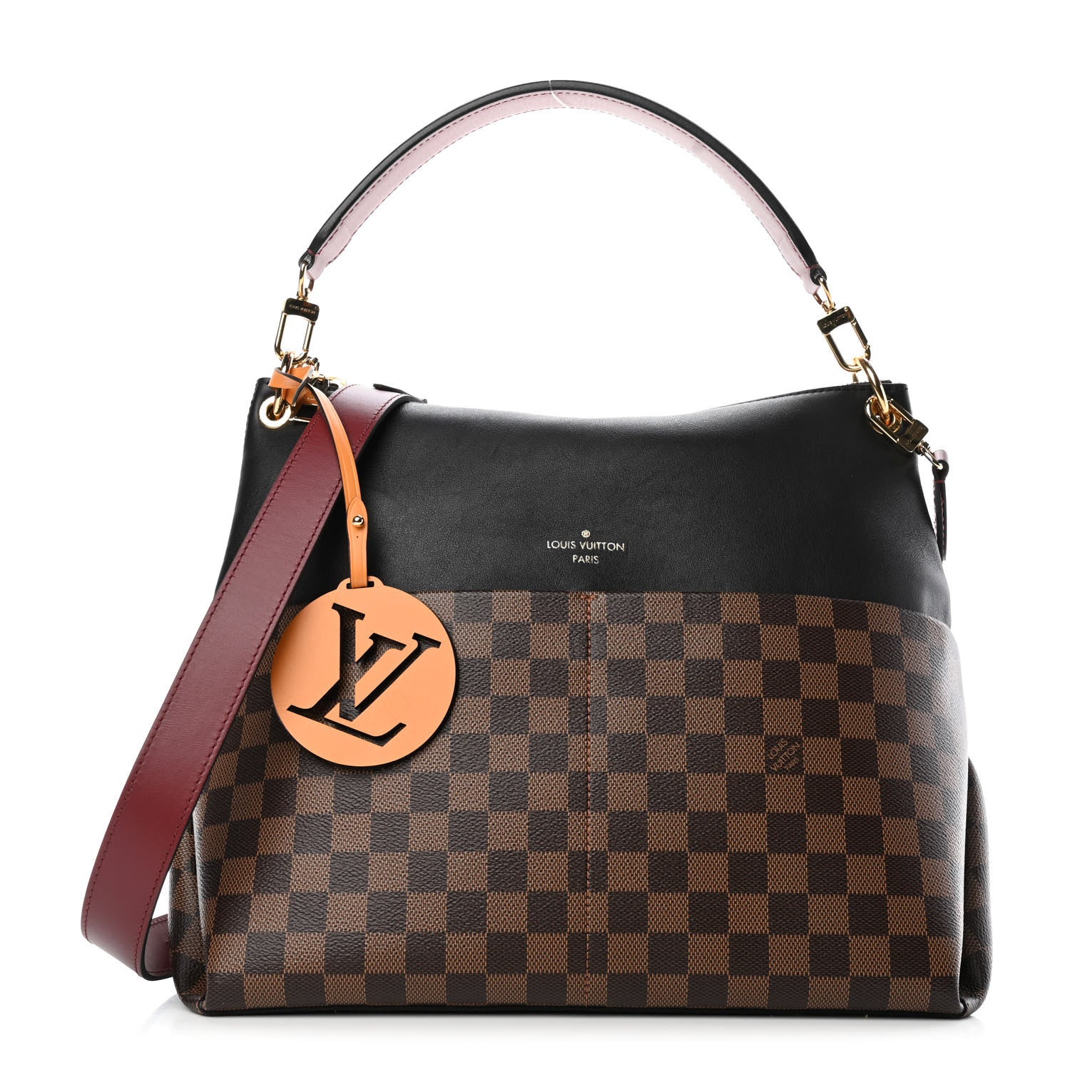 Louis Vuitton Damier Ebene Calfskin Maida Black 1 of 4