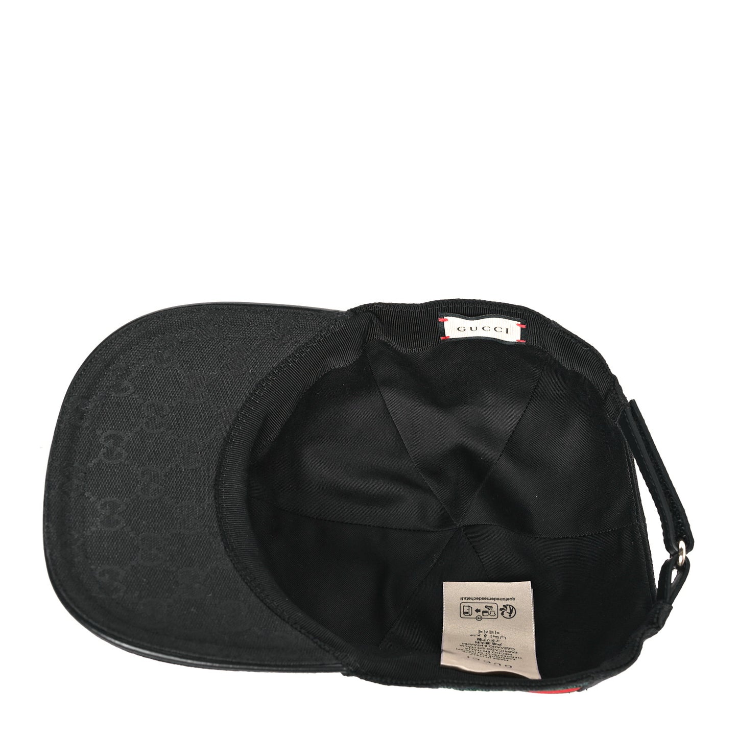 Monogram Web Baseball Hat XL Black