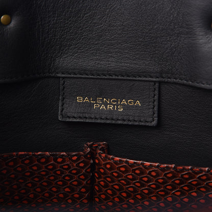 Balenciaga Elaphe Papier Ledger Tote Red 6 of 10