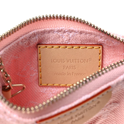 Louis Vuitton Monogram Denim Key Pouch Washed Pink 6 of 7