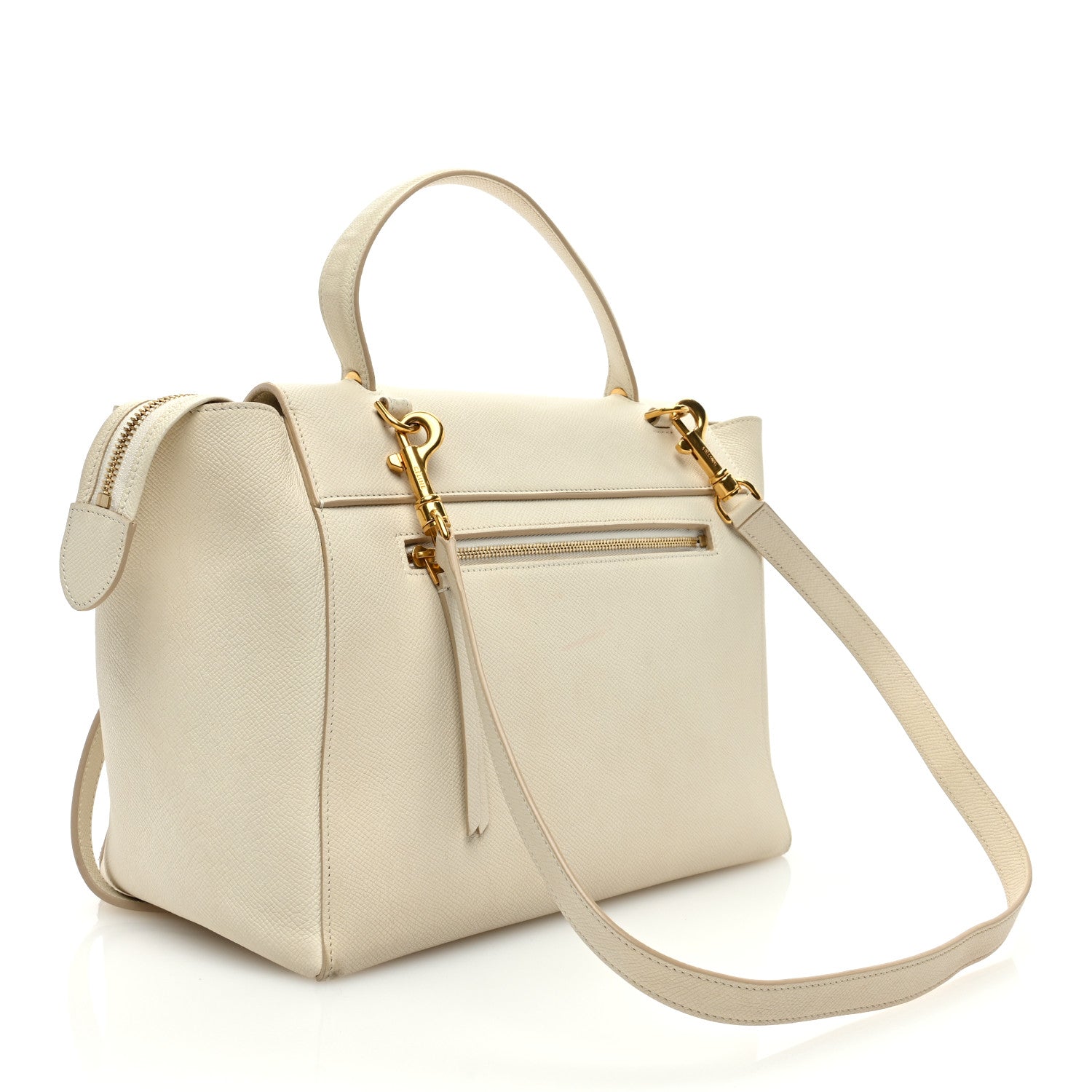 Celine Grained Calfskin Mini Belt Bag White 2 of 14