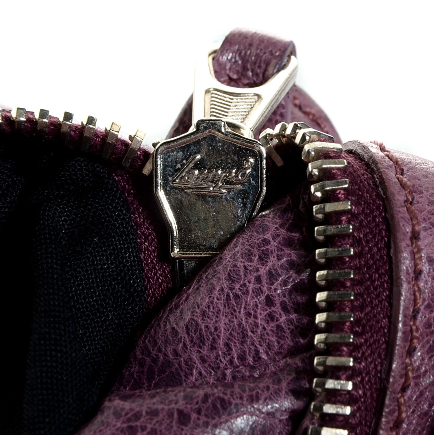 Balenciaga Agneau Giant 21 Silver Hardware Envelope Clutch Murier 7 of 11