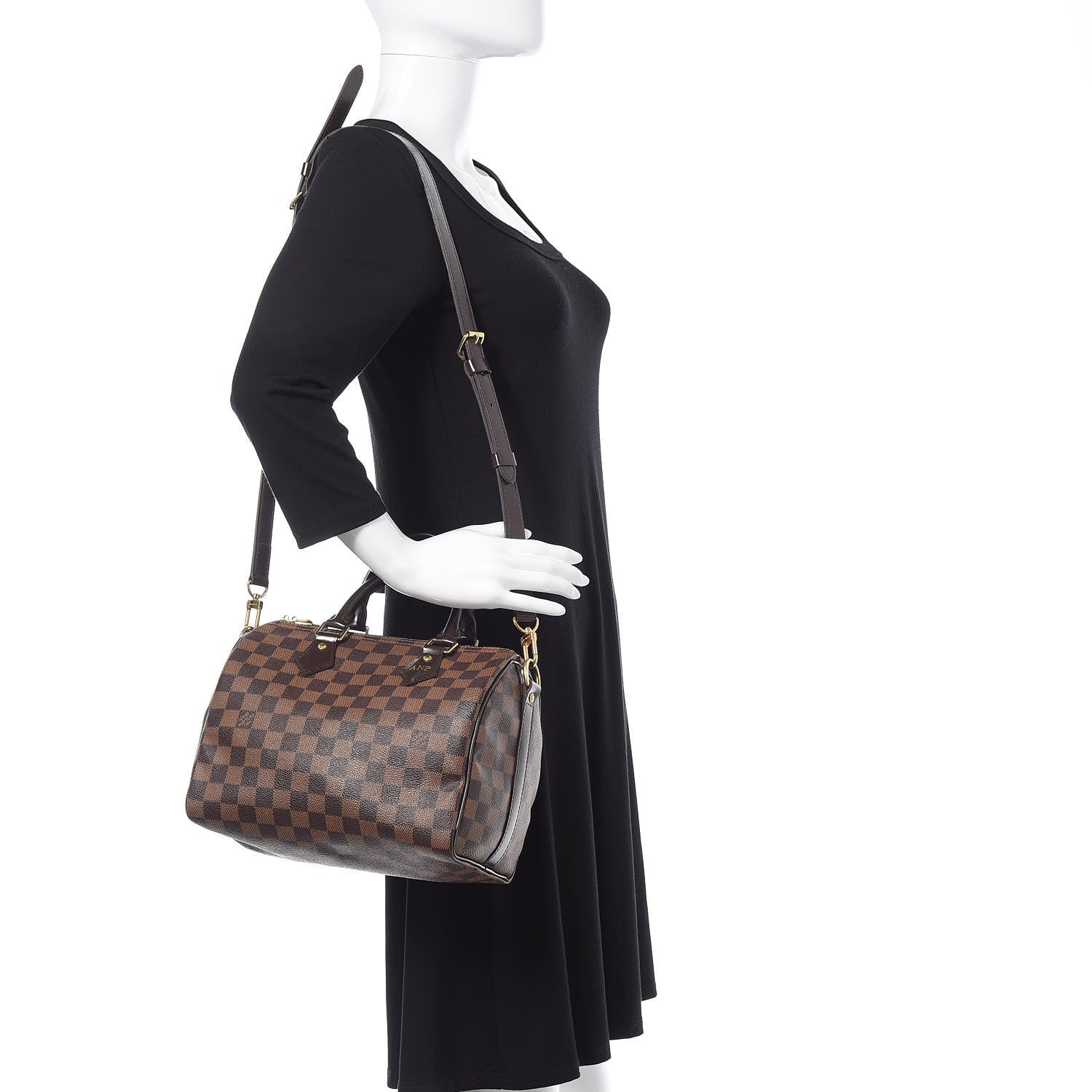 Louis Vuitton Damier Ebene Speedy Bandouliere 25 2 of 8