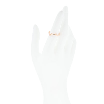 Christian Dior 18K Rose Gold Diamond Bois de Rose Ring 51 5.75 2 of 4