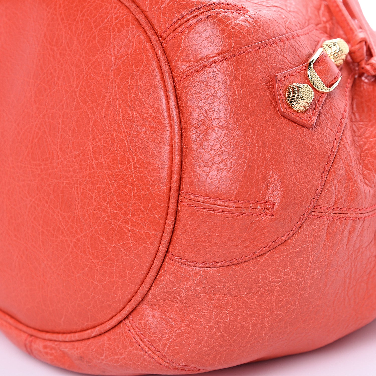 Balenciaga Agneau Giant 12 Rose Gold Hardware Mini Pompon Rose Corail 8 of 9