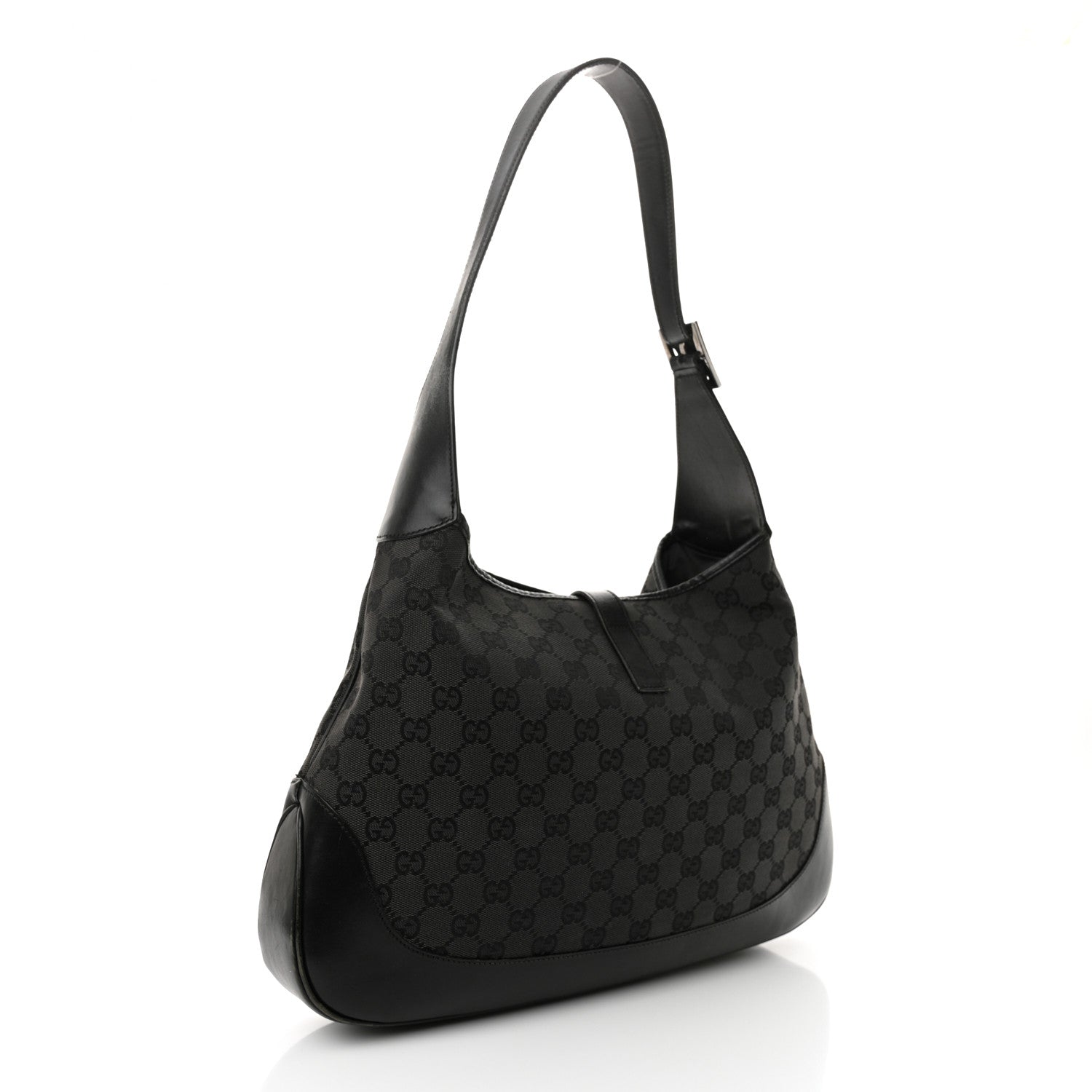 Gucci Monogram Jackie O Hobo Black 3 of 16