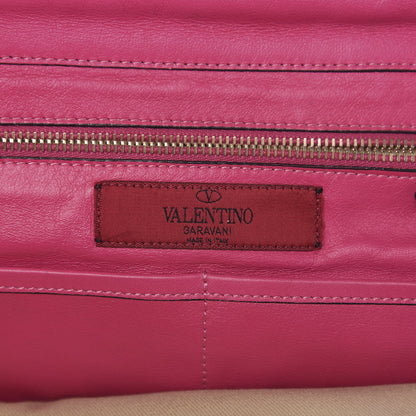 Valentino Garavani Vitello Medium Rockstud Tote Pop Fuxia 6 of 11