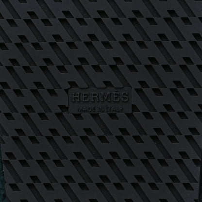 Hermes Woolskin Womens Chypre Sandals 38.5 Vert Anglais 6 of 9