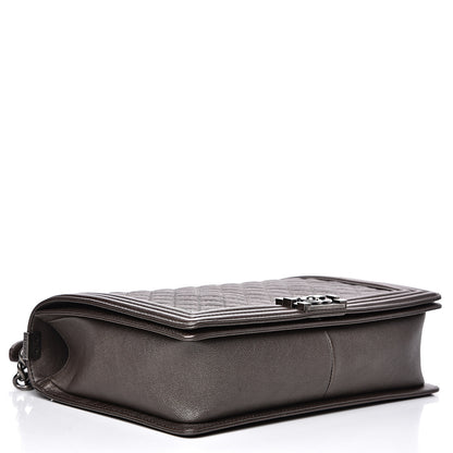 Chanel Calfskin Quilted Large Boy Flap Brown 3 of 11