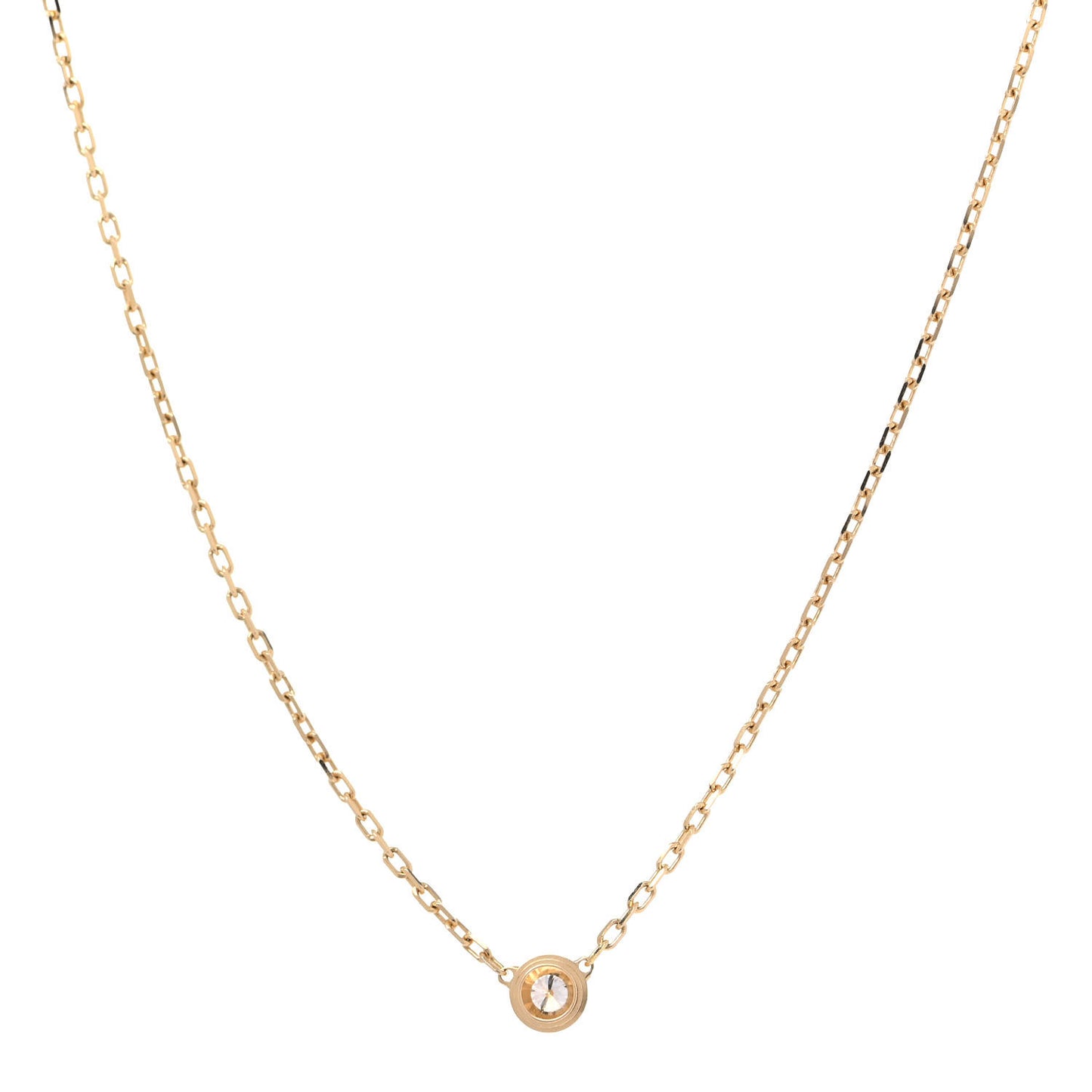18K Yellow Gold Diamond SM D'Amour Pendant Necklace