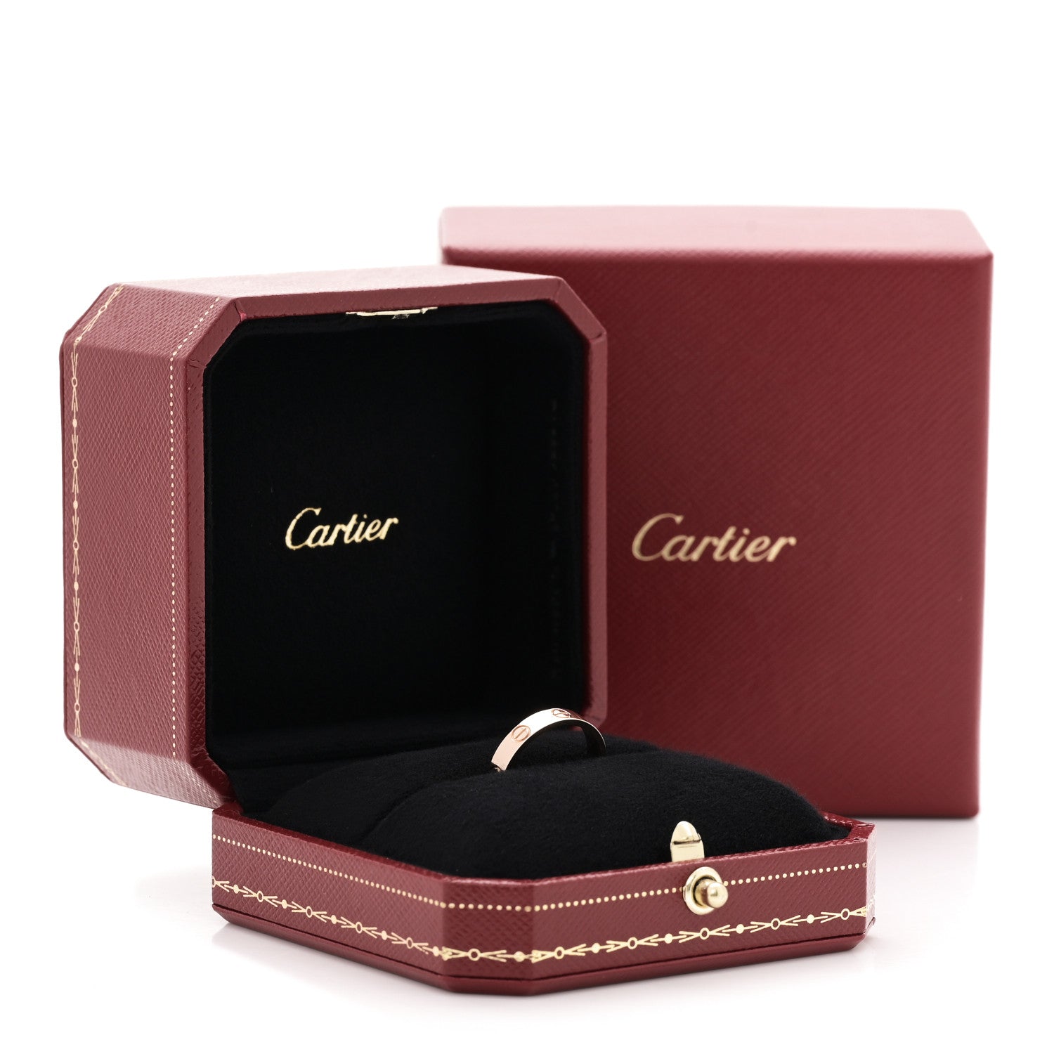 Cartier 18K Pink Gold 3.5mm LOVE Wedding Band Ring 51 5.75 5 of 5
