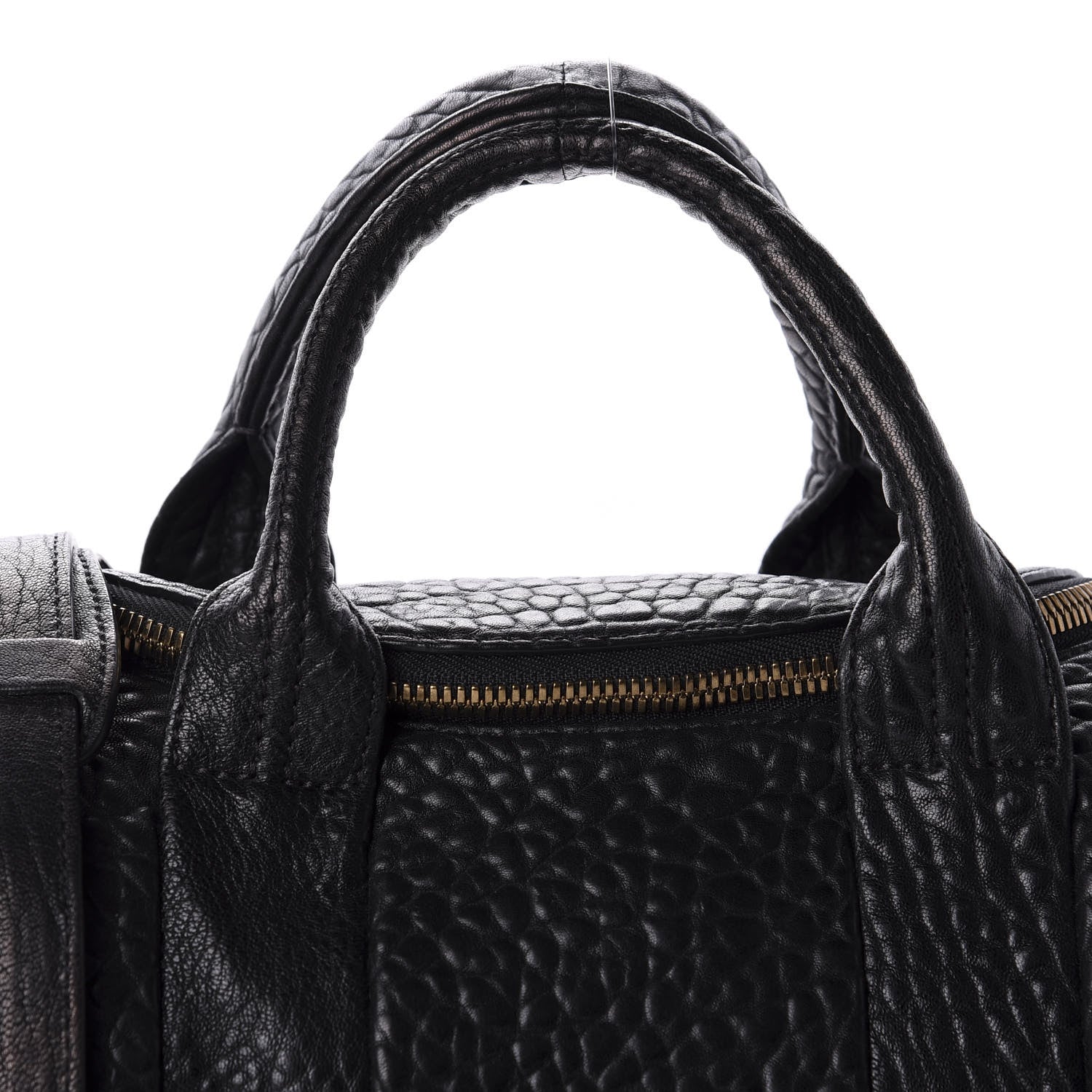 Alexander Wang Pebbled Lambskin Rockie Black Antique Brass Hardware 9 of 9