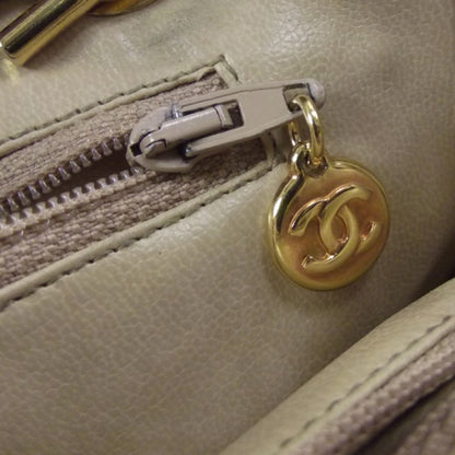 Chanel Caviar Shoulder Bag Beige 11 of 13