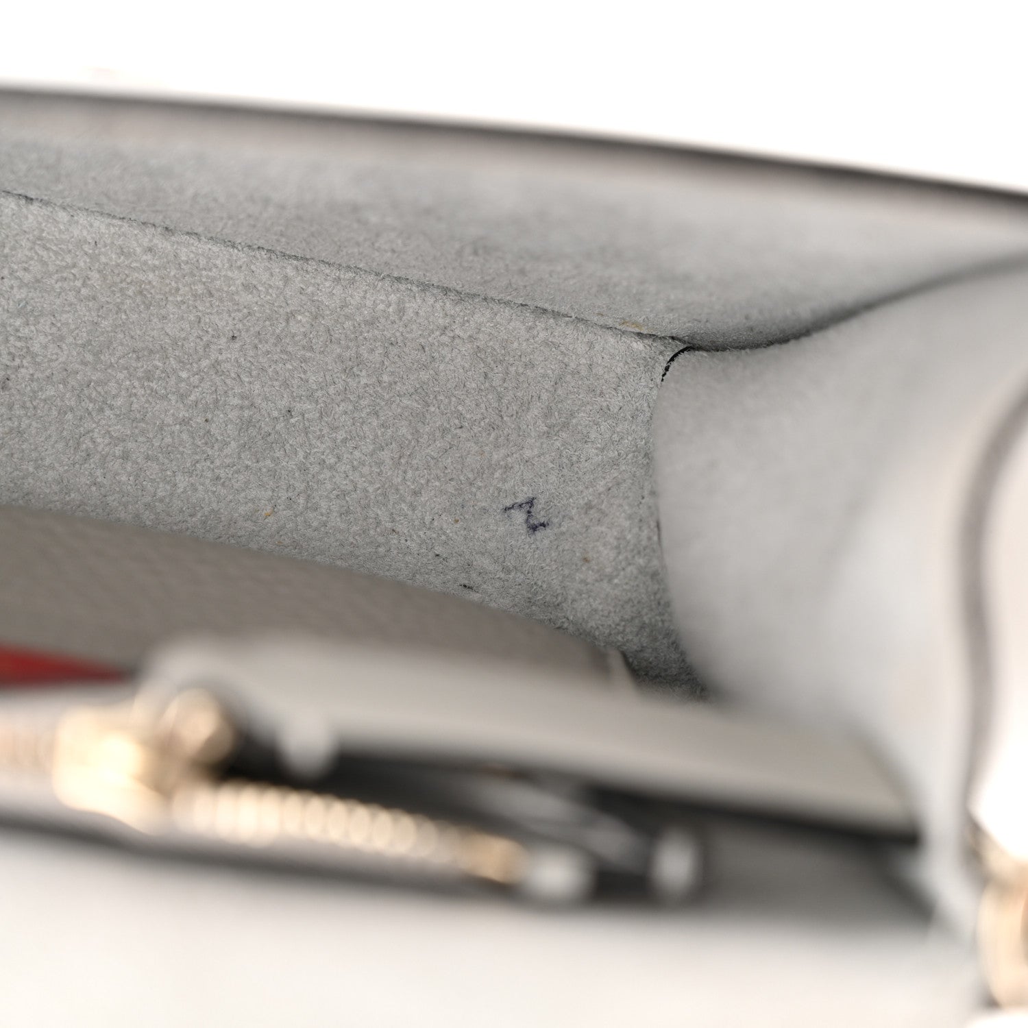 Valentino Garavani Pebbled Calfskin Rockstud Side Slip Crossbody Pastel Grey 9 of 12