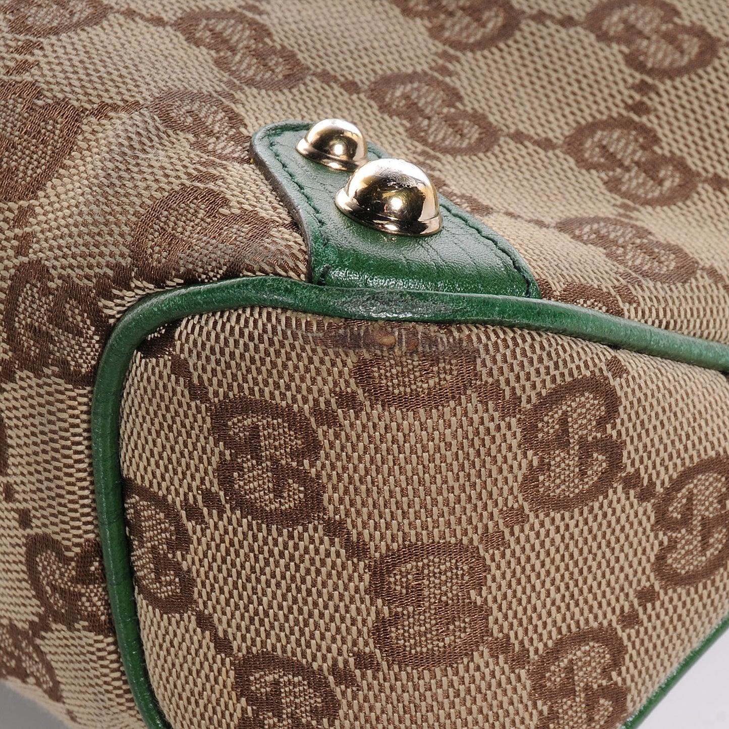 Monogram Horsebit Web Flap Bag Green