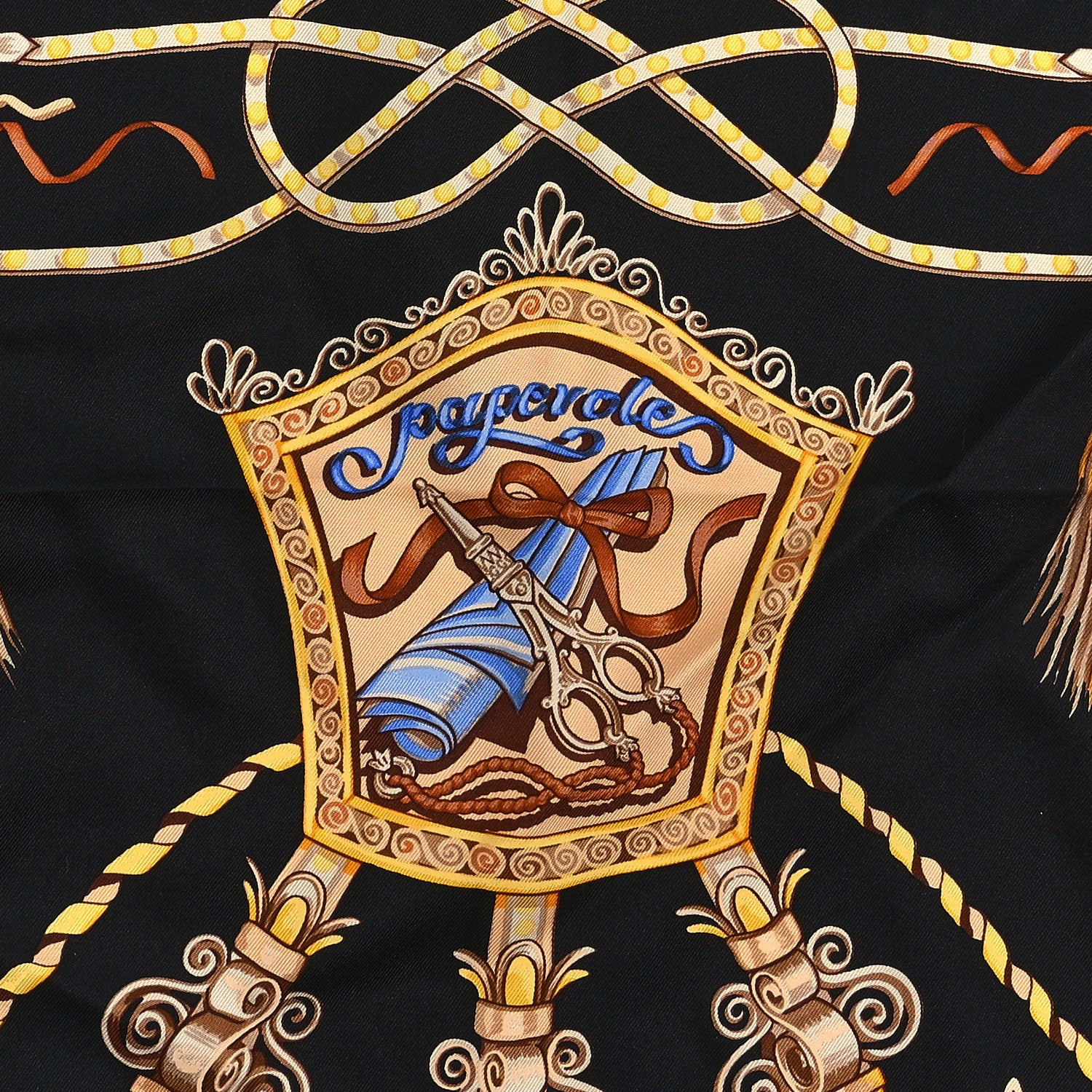 Hermes Silk Paperoles Scarf 90 2 of 4