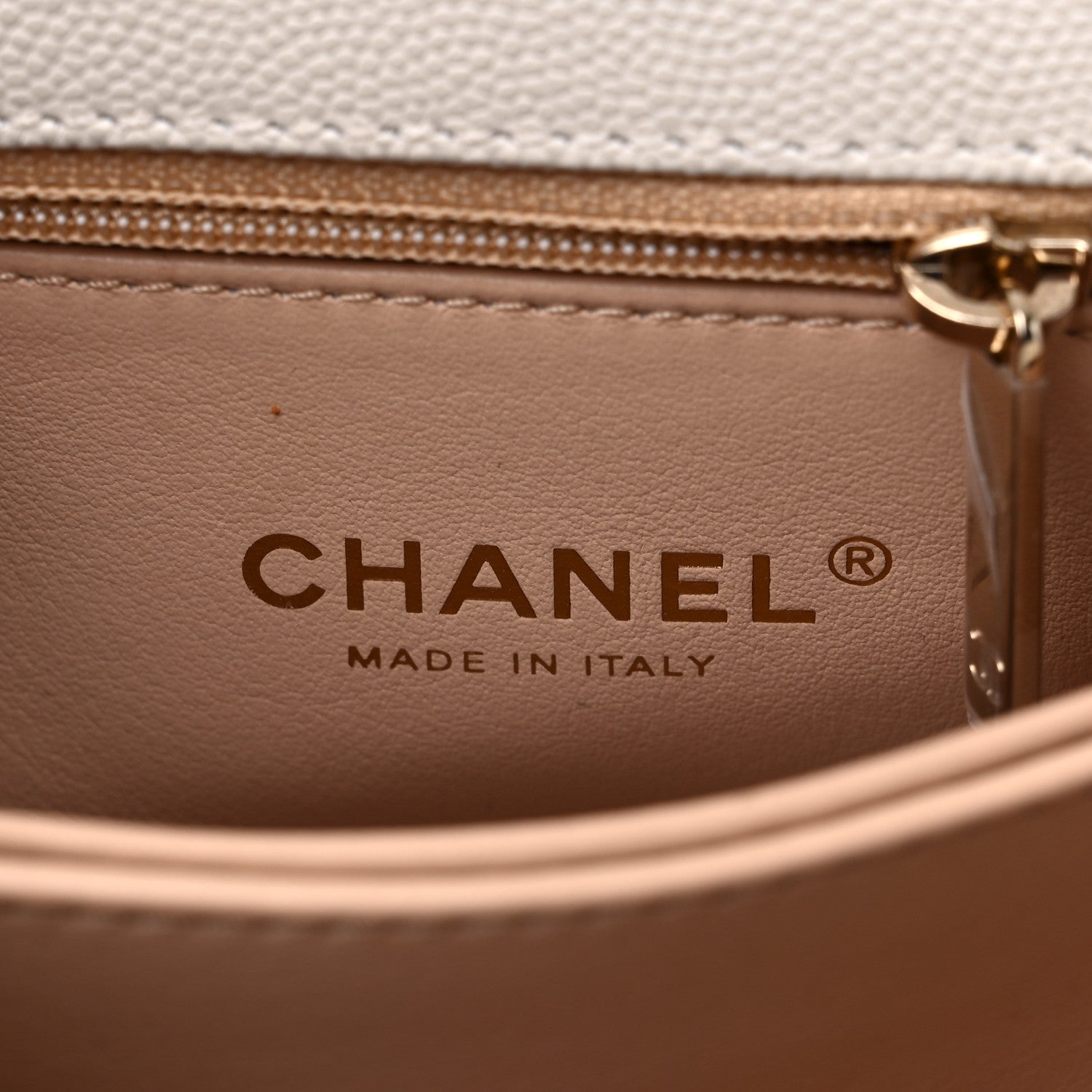 Chanel Caviar Quilted Mini Coco Handle Flap White 6 of 9