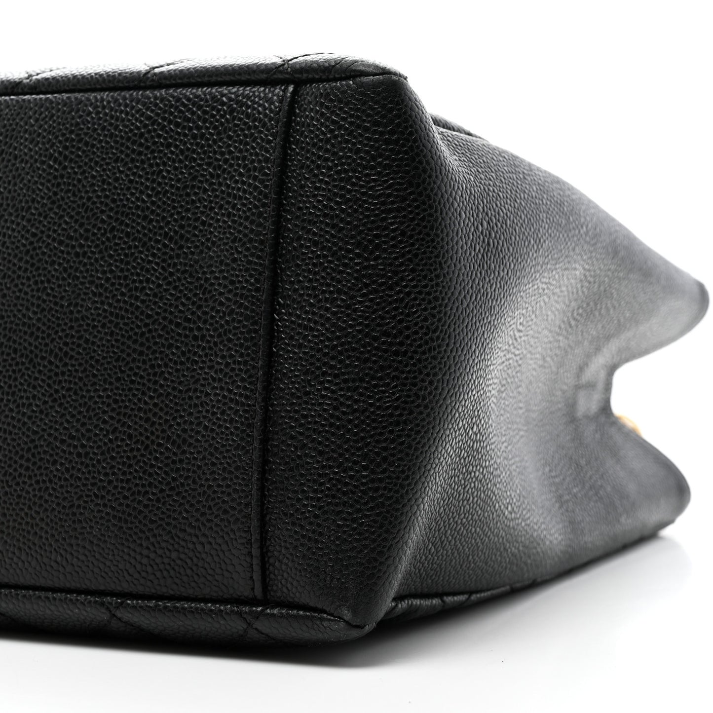 Caviar Quilted Grand Shopping Tote GST Black
