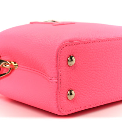 Louis Vuitton Taurillon Monogram Tuffetage Capucines Mini Fluo Pink 9 of 10