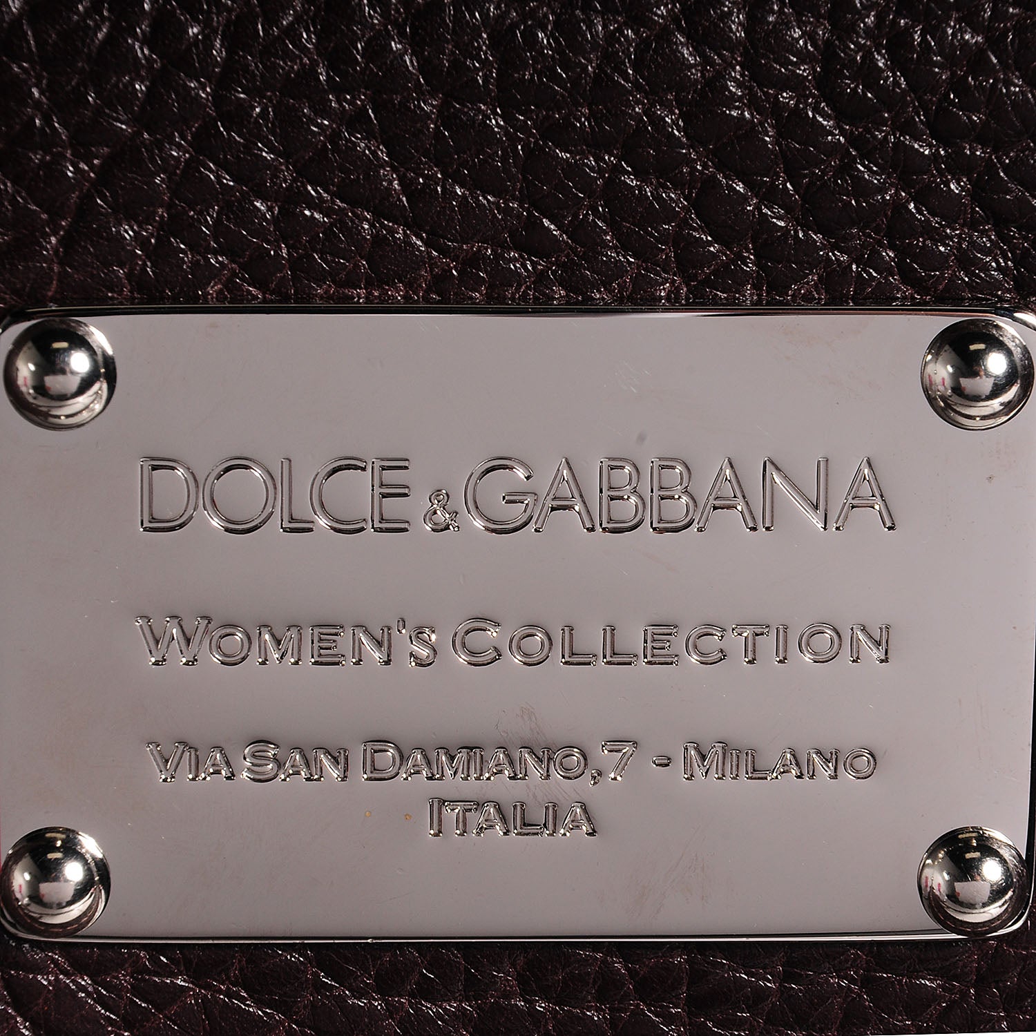 Dolce & Gabbana Grained Calfskin Large Easy Way Flap Tote Brown 8 of 8