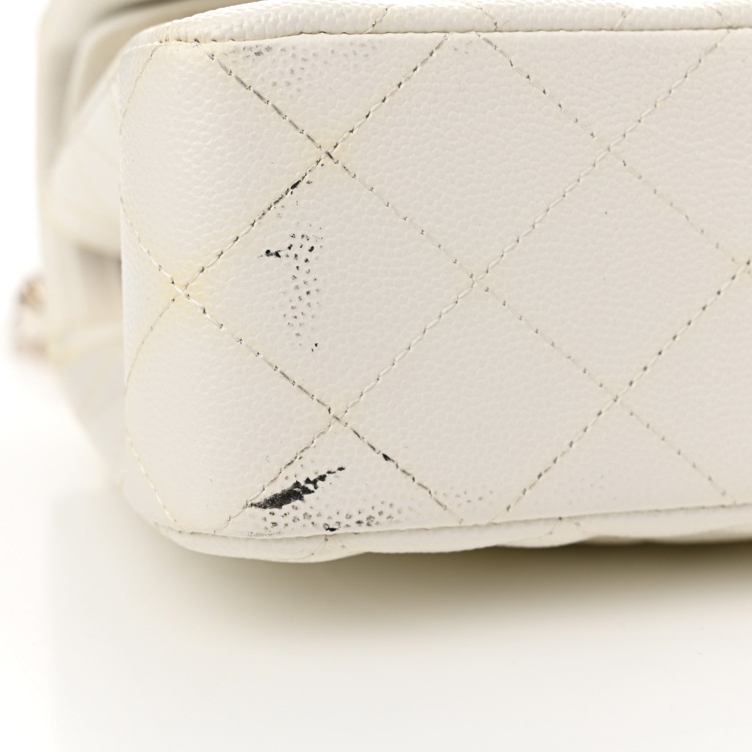 Chanel Caviar Quilted Small Double Flap White 20 of 23
