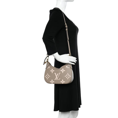 Louis Vuitton Empreinte Monogram Giant Bagatelle NM Tourterelle Creme 2 of 10