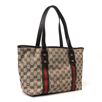 Gucci Monogram Medium Jolicoeur Tote Dark Brown 3 of 12