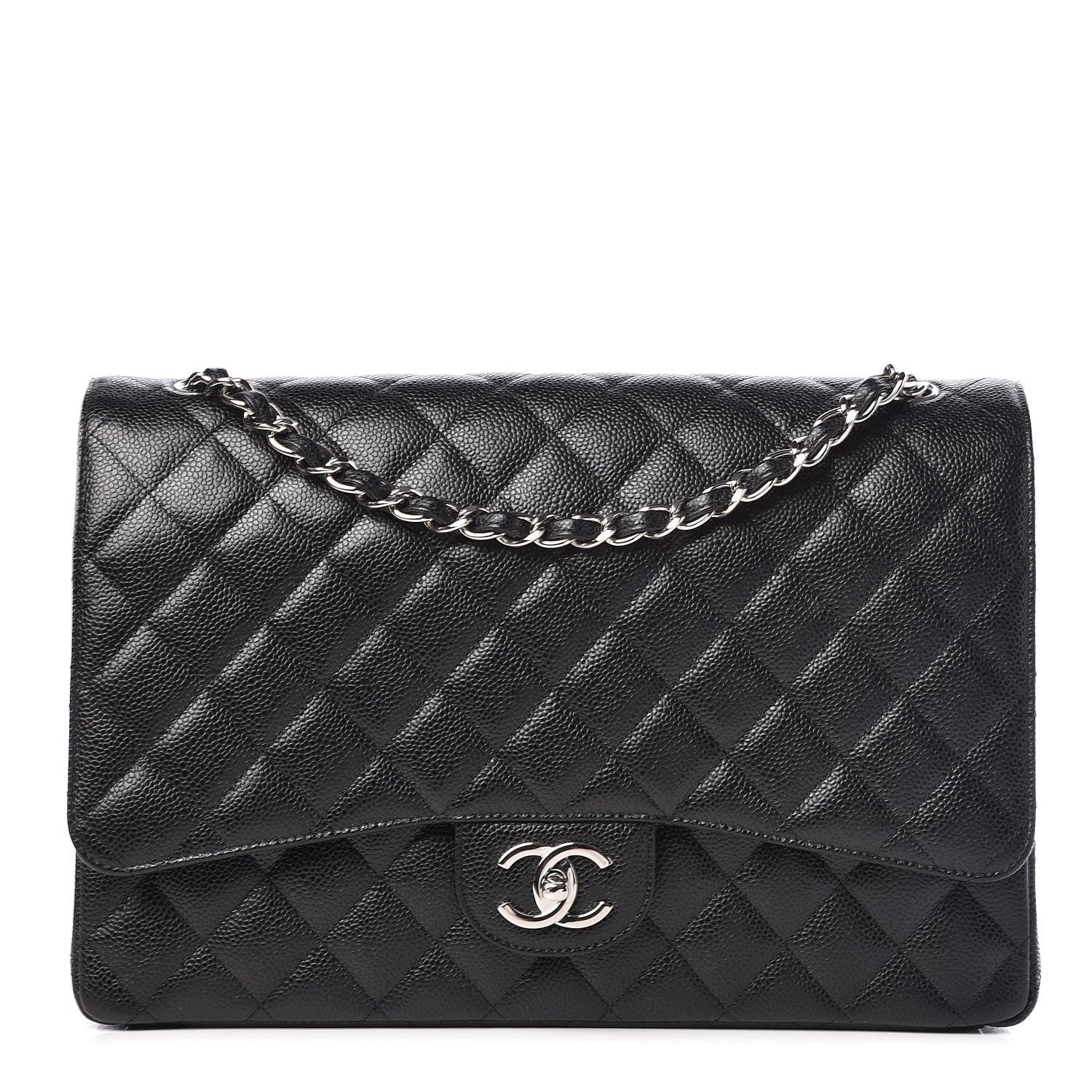 Chanel Caviar Quilted Maxi Double Flap Black 1 of 9