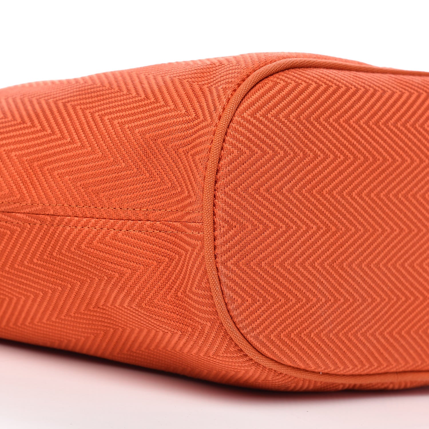 Hermes Canvas Beach Tote Orange 8 of 10