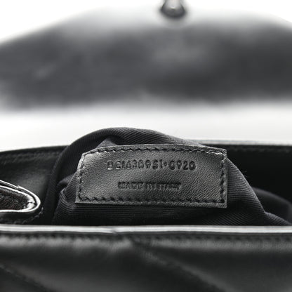 Saint Laurent Calfskin Y Quilted Monogram Toy Loulou Crossbody Bag Black 7 of 10