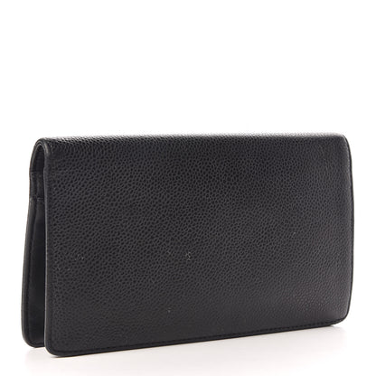 Chanel Caviar Timeless CC Yen Wallet Black 3 of 14